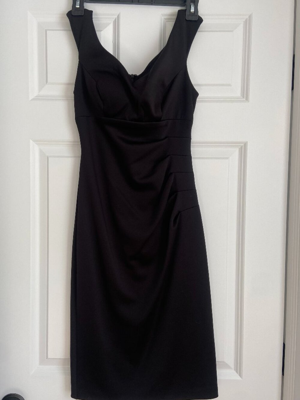Xscape Black Satin Dress Size 2